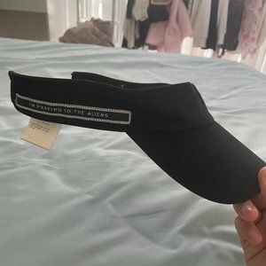 Rick Owens DRKSHDW I’m Praying to the Aliens Visor hat